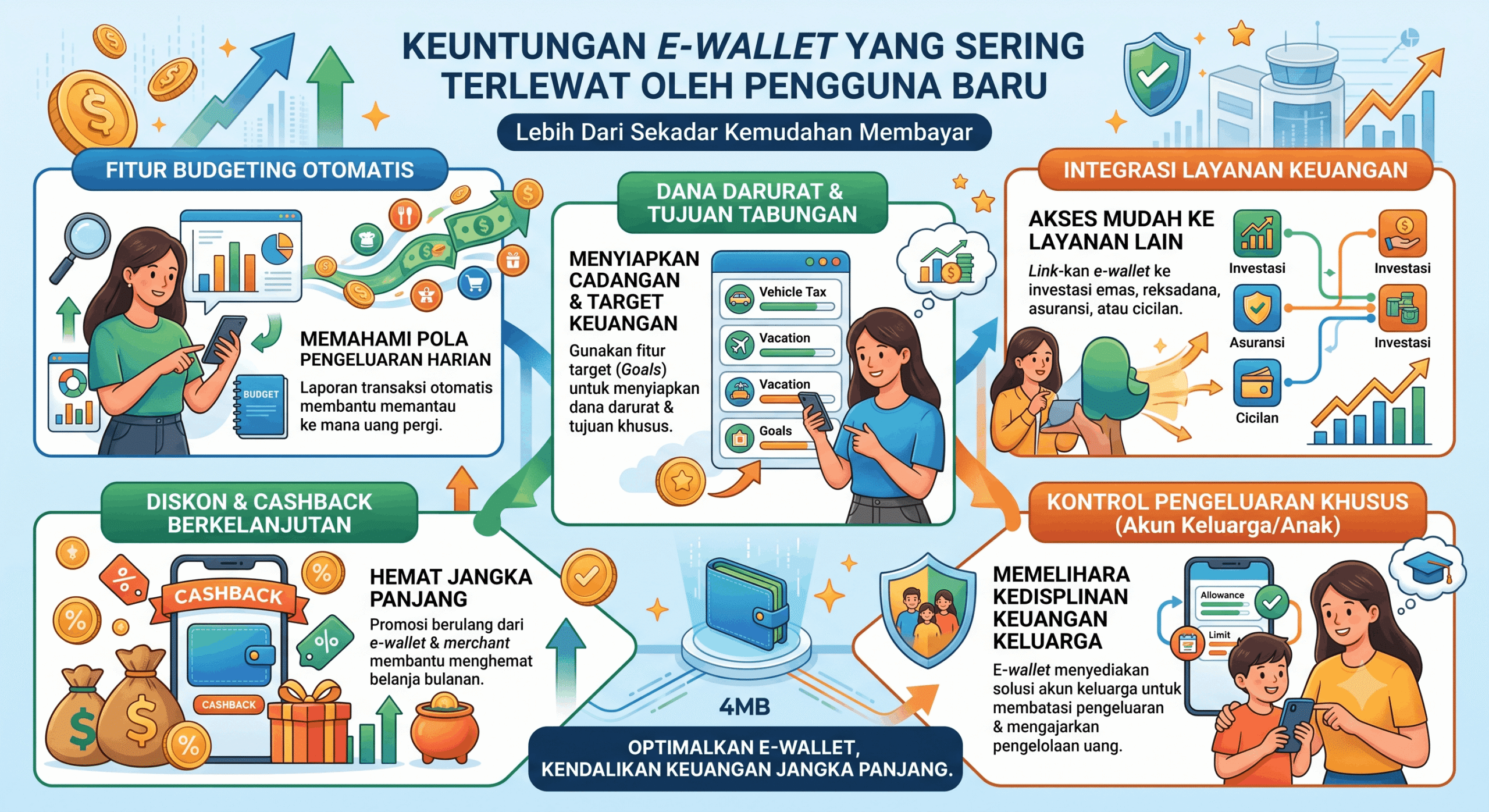 Ilustrasi: Keuntungan E-Wallet yang Sering Terlewat oleh Pengguna Baru