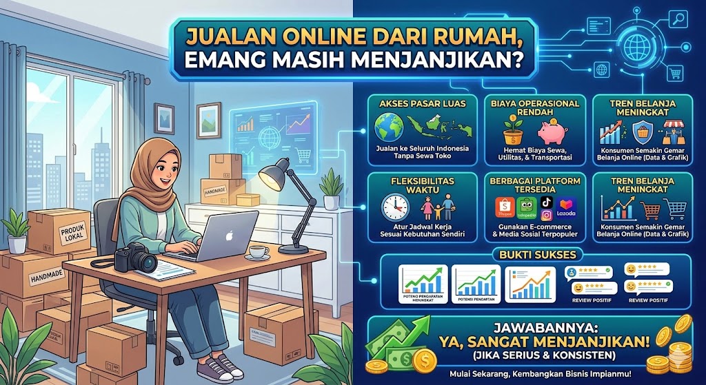 Jualan Online dari Rumah, Emang Masih Menjanjikan