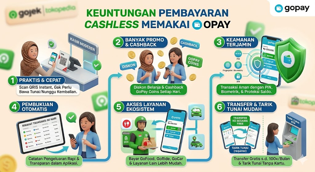 Keuntungan Pembayaran Cashless Memakai GoPay