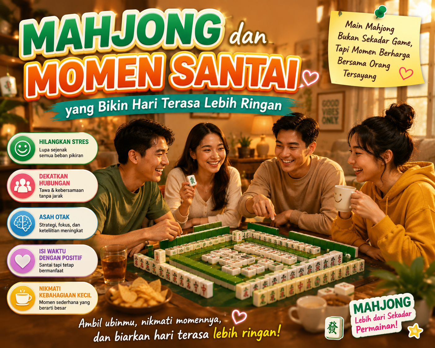 Mahjong dan Momen Santai yang Bikin Hari Terasa Lebih Ringan