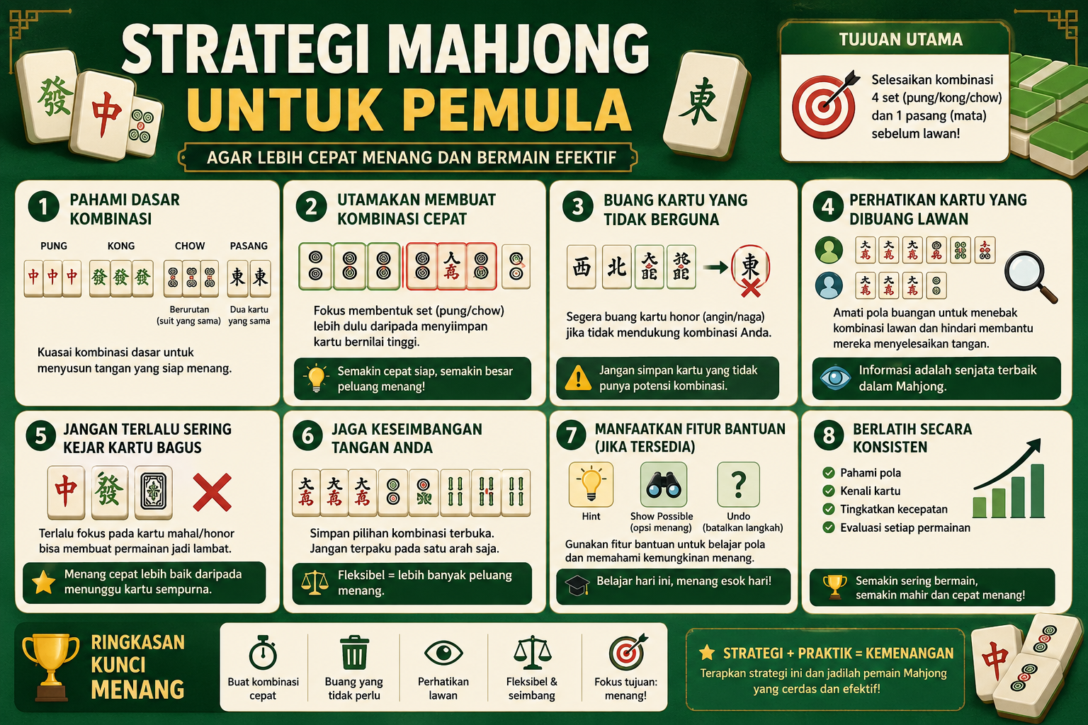 Strategi Mahjong untuk Pemula